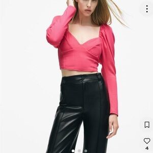 Zara Pink Crop Top
